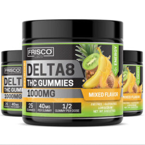 Delta 8 Gummies, Mix Flavor Energy – 1000mg | 25 PCS Gummies