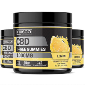 T-Free CBD Gummies, Lemon – 1000mg | 25 Pcs Gummies