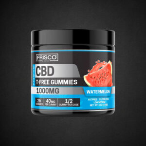 T-Free CBD Gummies, Watermelon – 1000mg | 25 Pcs Gummies